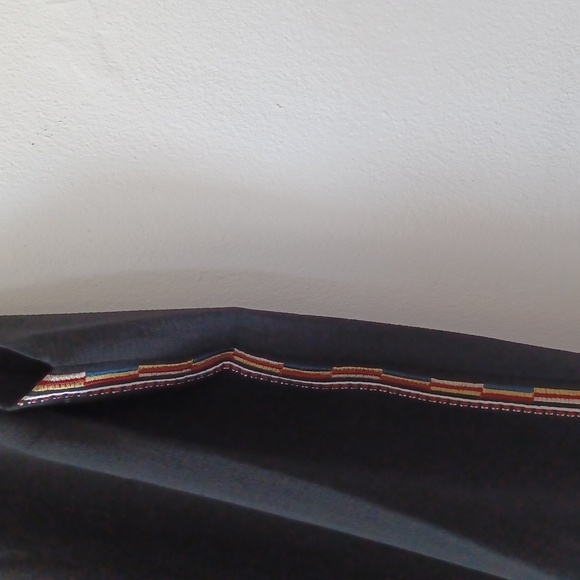 CLASSY SUMMEER TOP Black Tunic Sugarlips Embroidery LINE sides XS - Picture 5 of 8